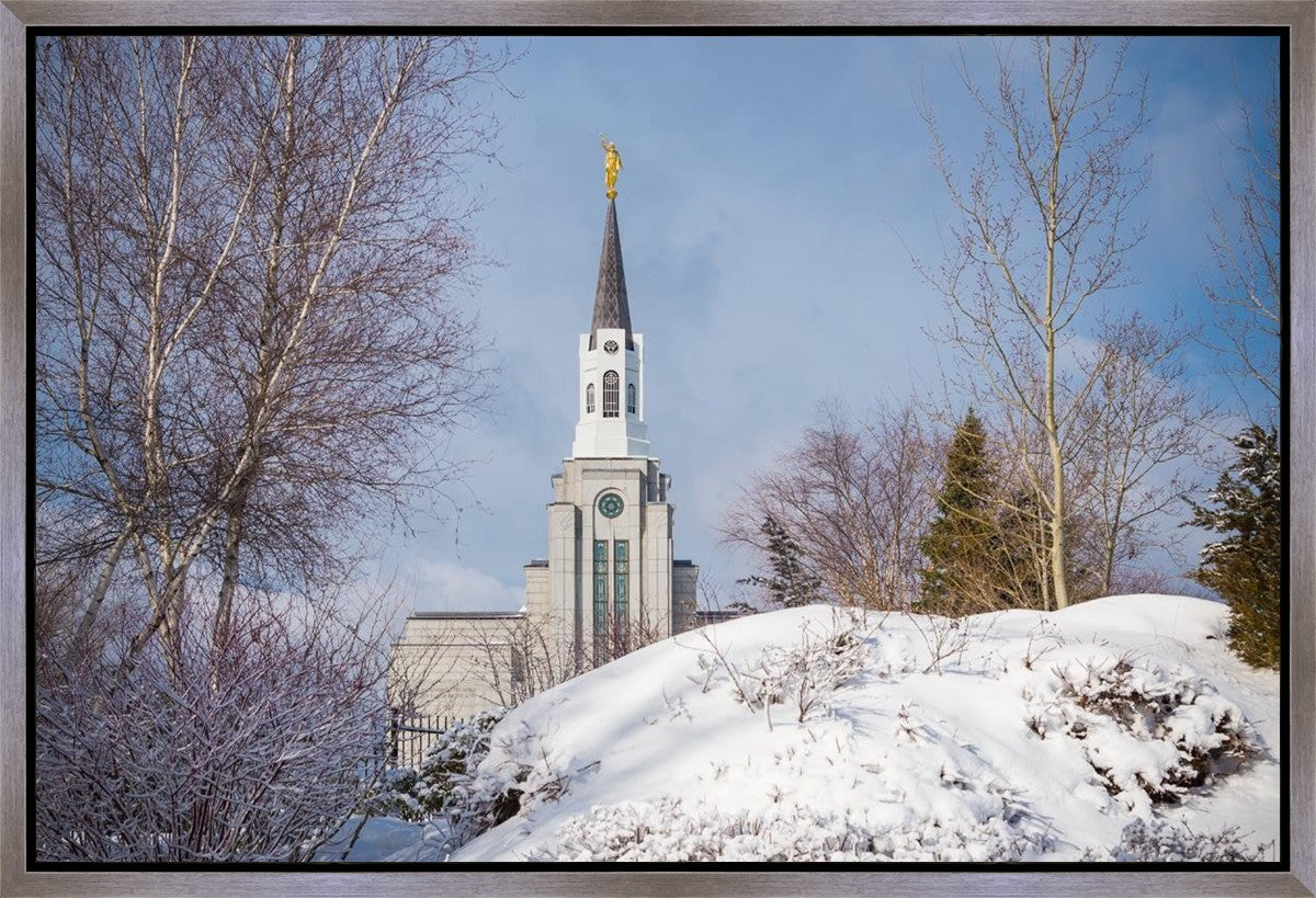 Boston Morning Snow Horizontal Gallery Wrap