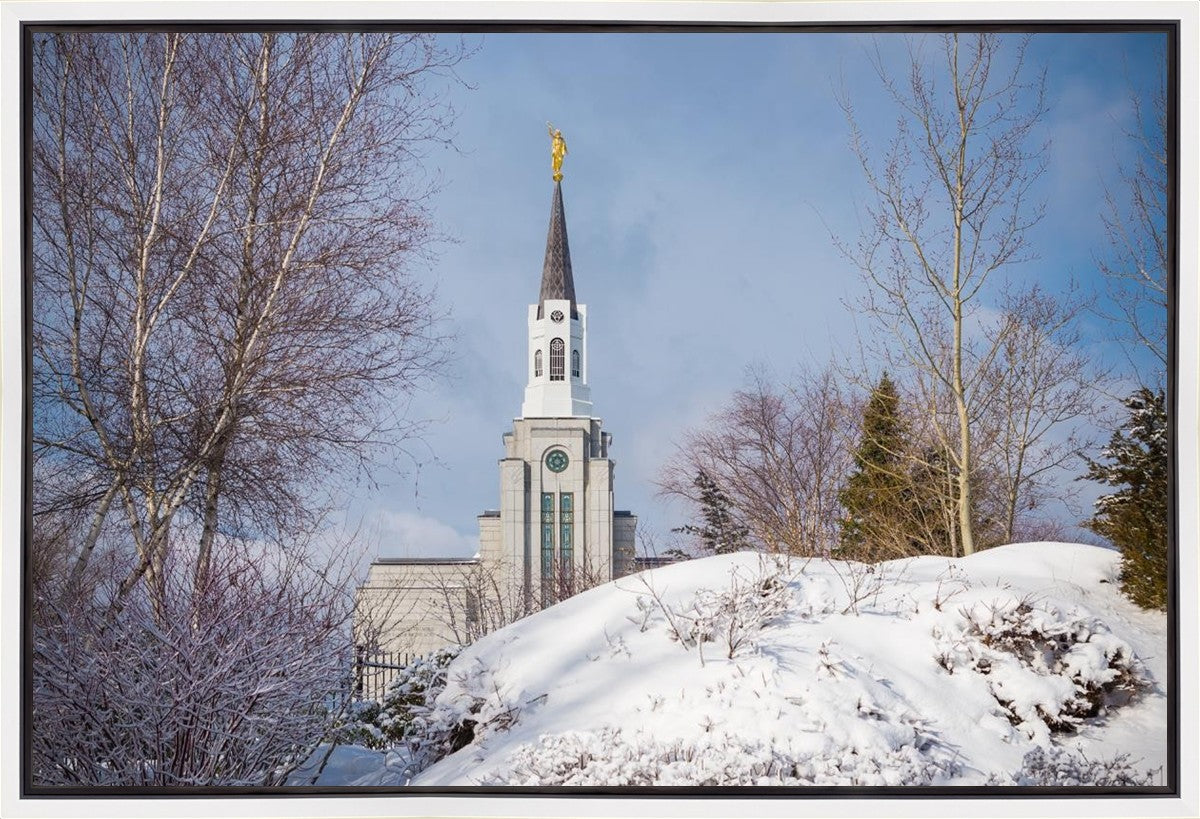 Boston Morning Snow Horizontal Gallery Wrap