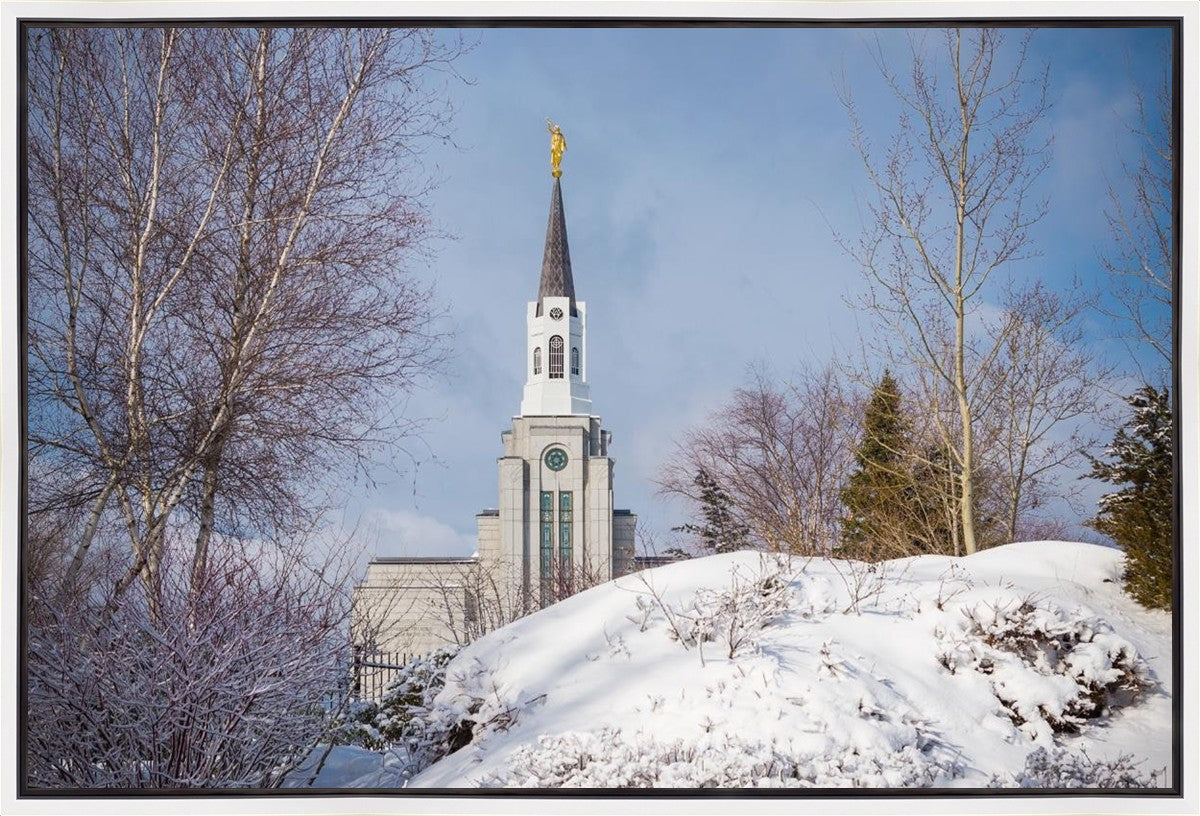 Boston Morning Snow Horizontal Gallery Wrap