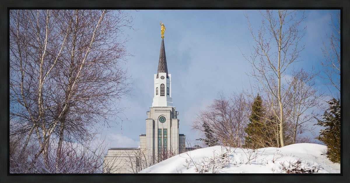 Boston Morning Snow Horizontal Gallery Wrap