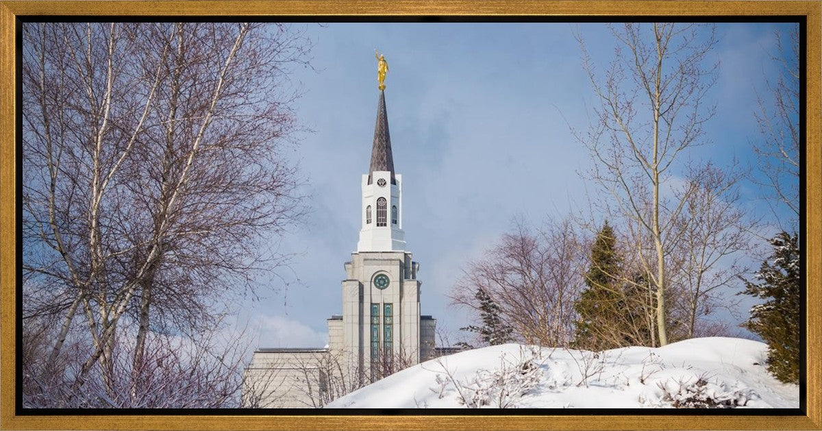 Boston Morning Snow Horizontal Gallery Wrap