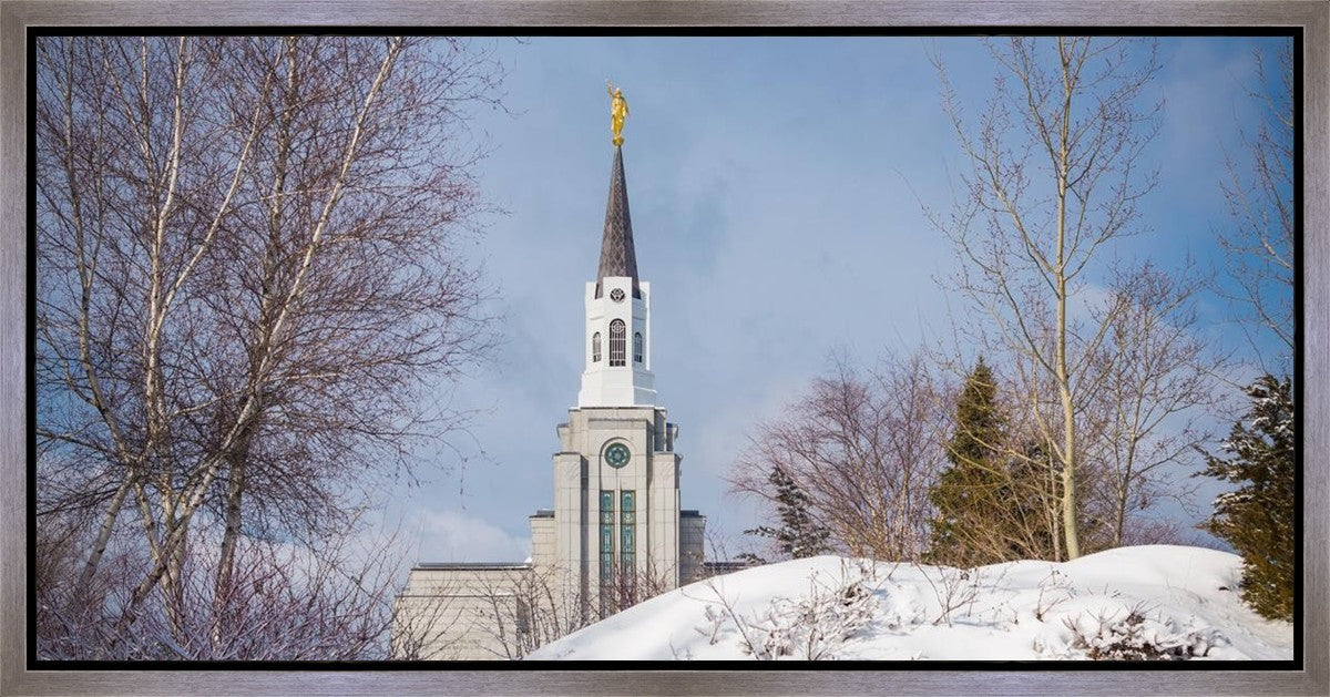 Boston Morning Snow Horizontal Gallery Wrap