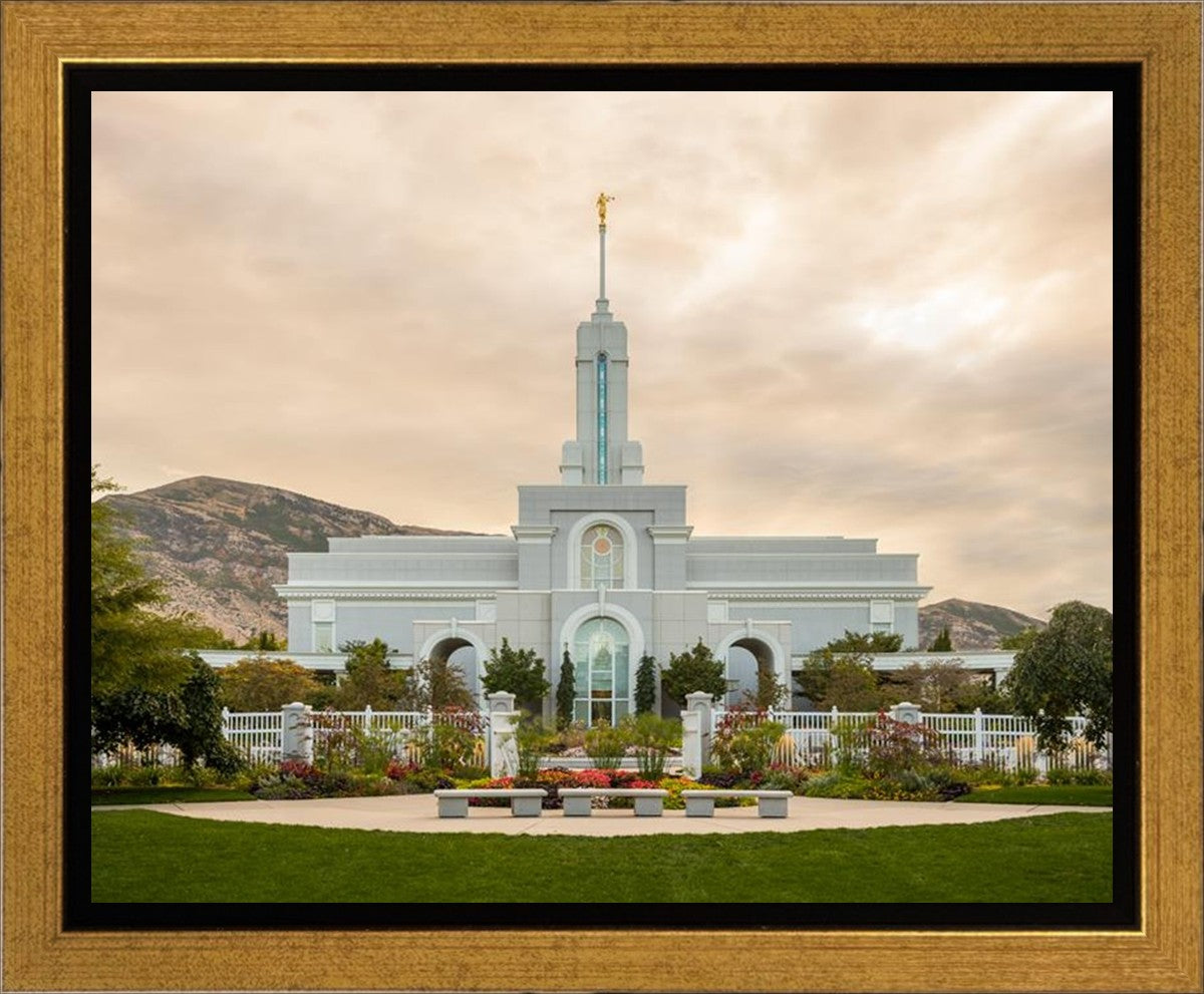 Mount Timpanogos Golden Morning Gallery Wrap