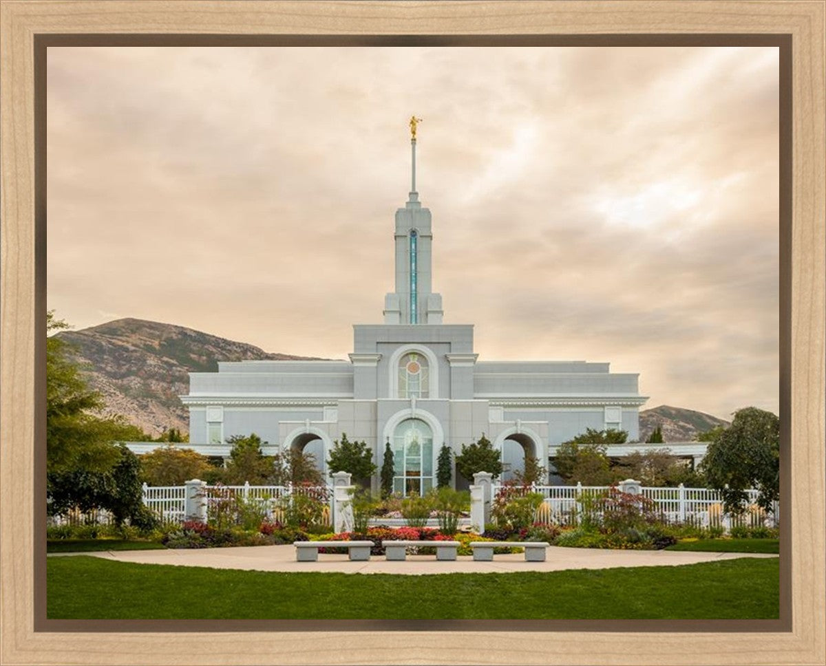 Mount Timpanogos Golden Morning Gallery Wrap