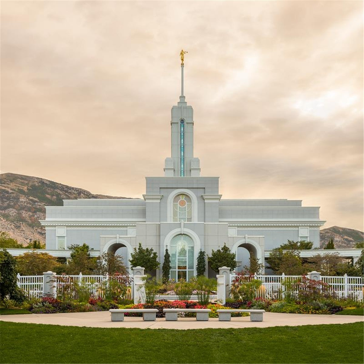 Mount Timpanogos Golden Morning Gallery Wrap