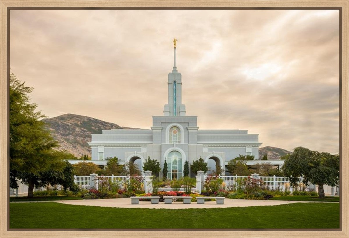 Mount Timpanogos Golden Morning Gallery Wrap
