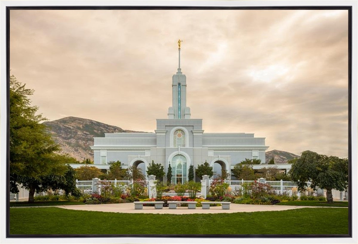 Mount Timpanogos Golden Morning Gallery Wrap