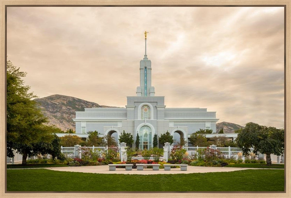 Mount Timpanogos Golden Morning Gallery Wrap
