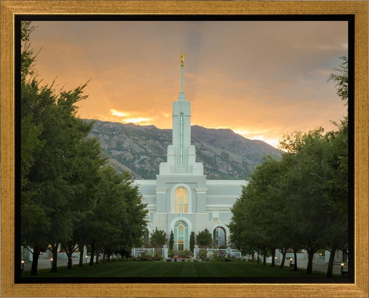 Mount Timpanogos Morning Glory Gallery Wrap