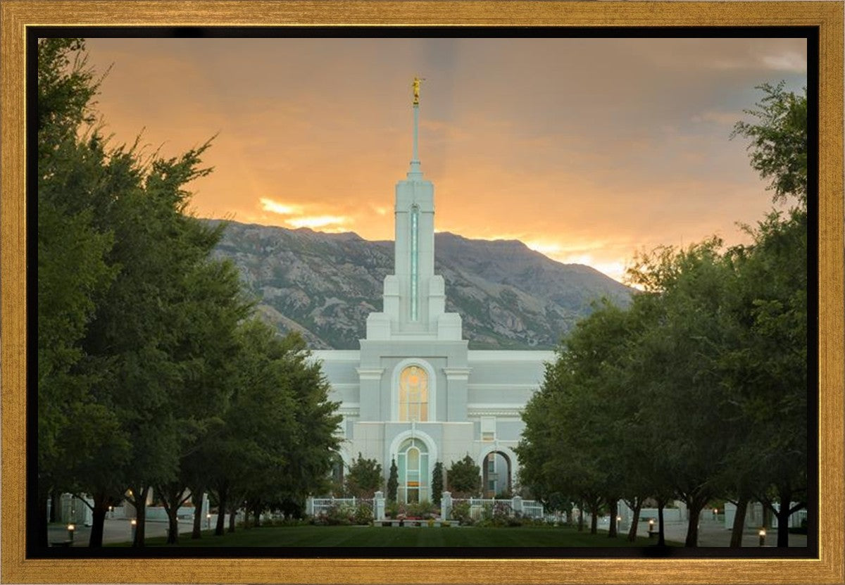 Mount Timpanogos Morning Glory Gallery Wrap