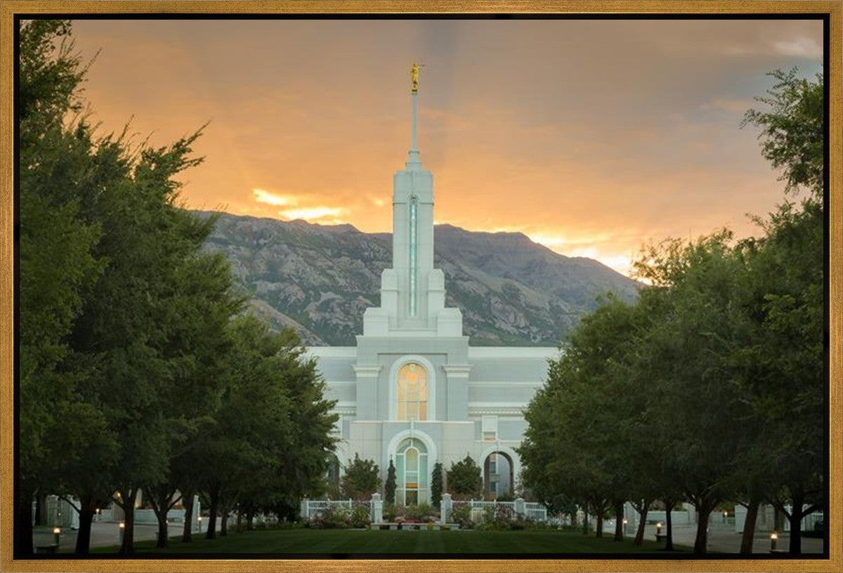 Mount Timpanogos Morning Glory Gallery Wrap