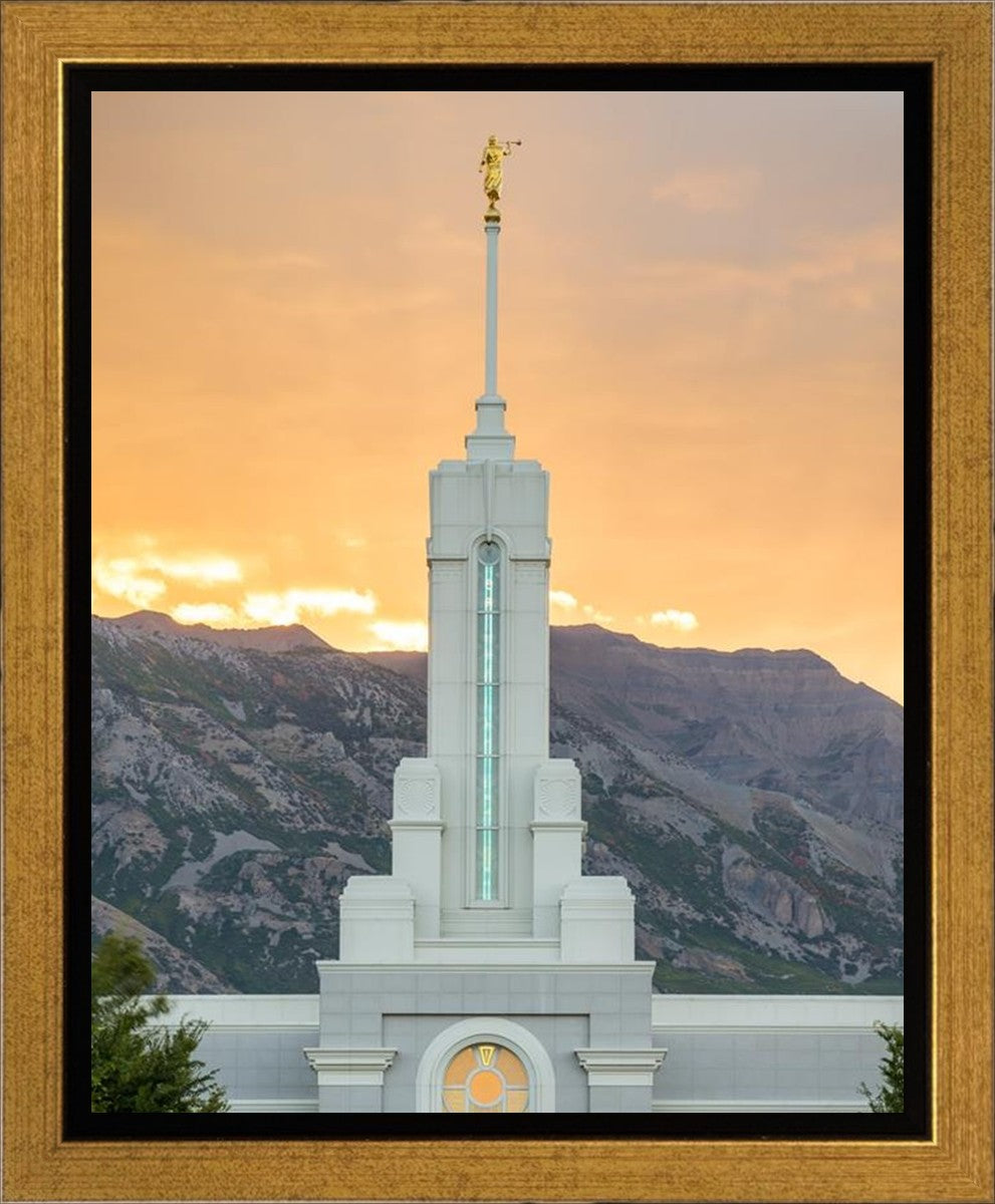 Mount Timpanogos Morning Glory Vertical Gallery Wrap