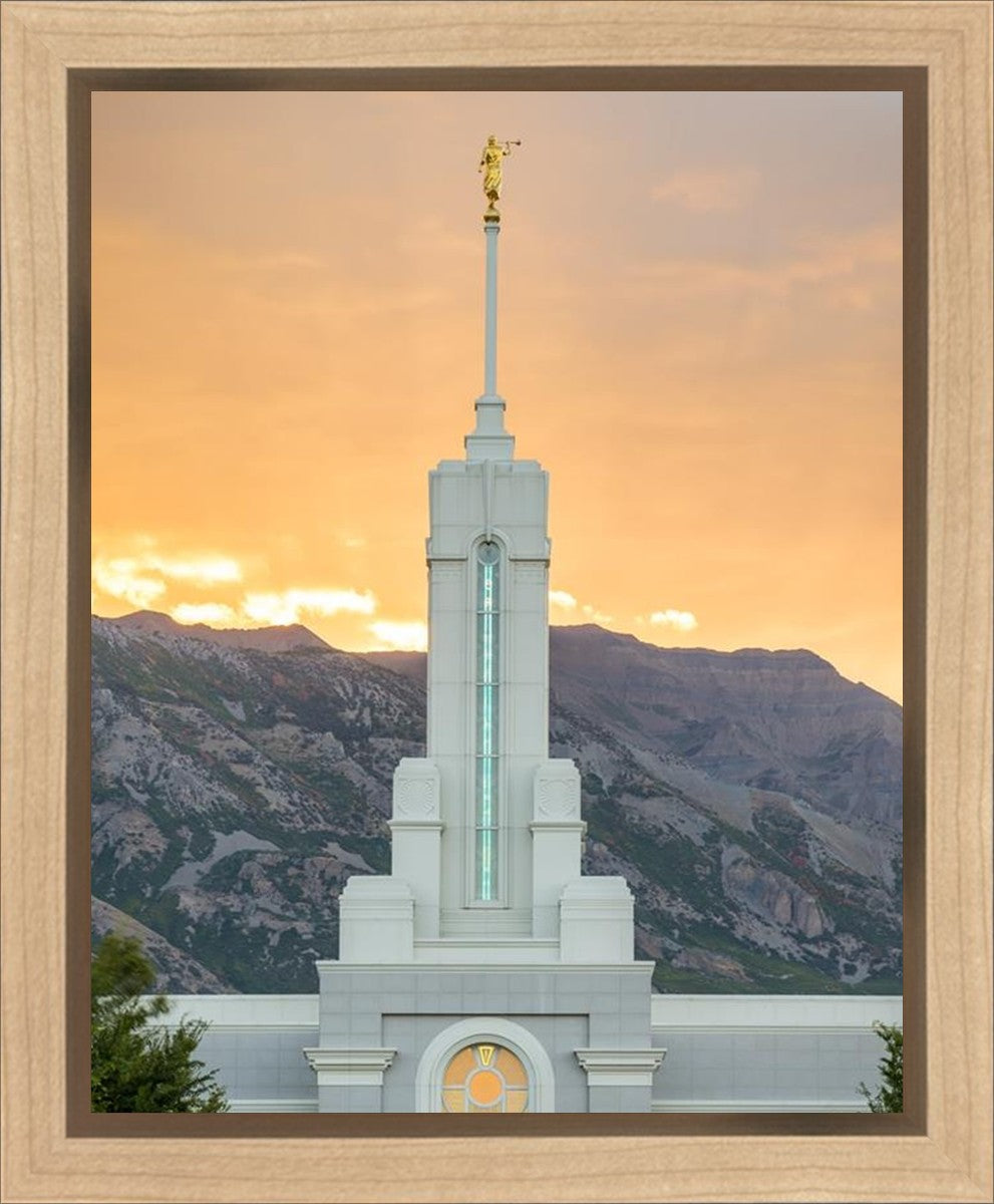 Mount Timpanogos Morning Glory Vertical Gallery Wrap