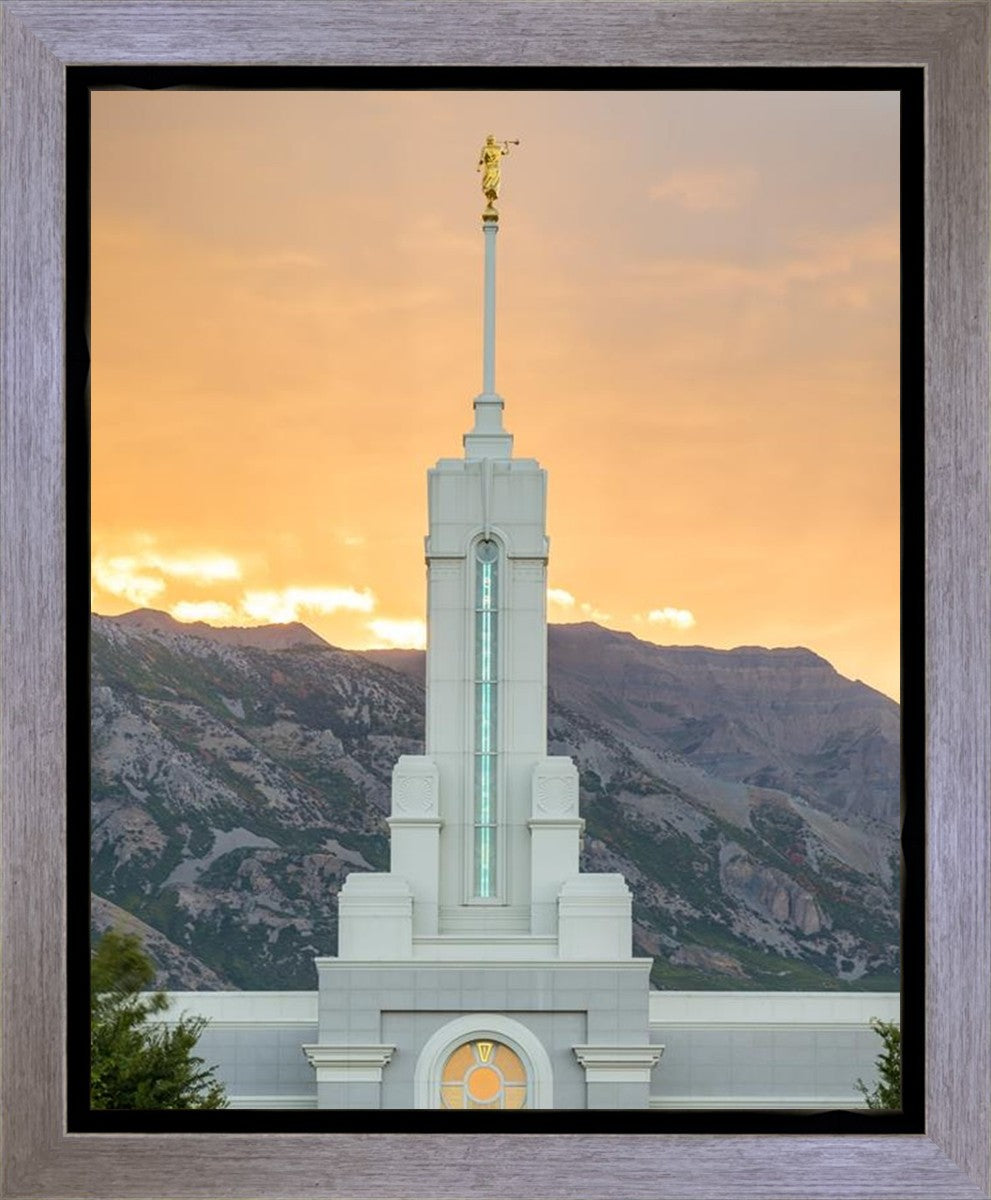 Mount Timpanogos Morning Glory Vertical Gallery Wrap