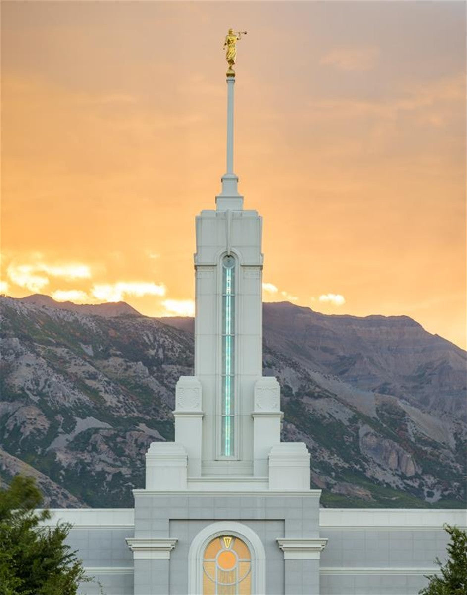 Mount Timpanogos Morning Glory Vertical Gallery Wrap