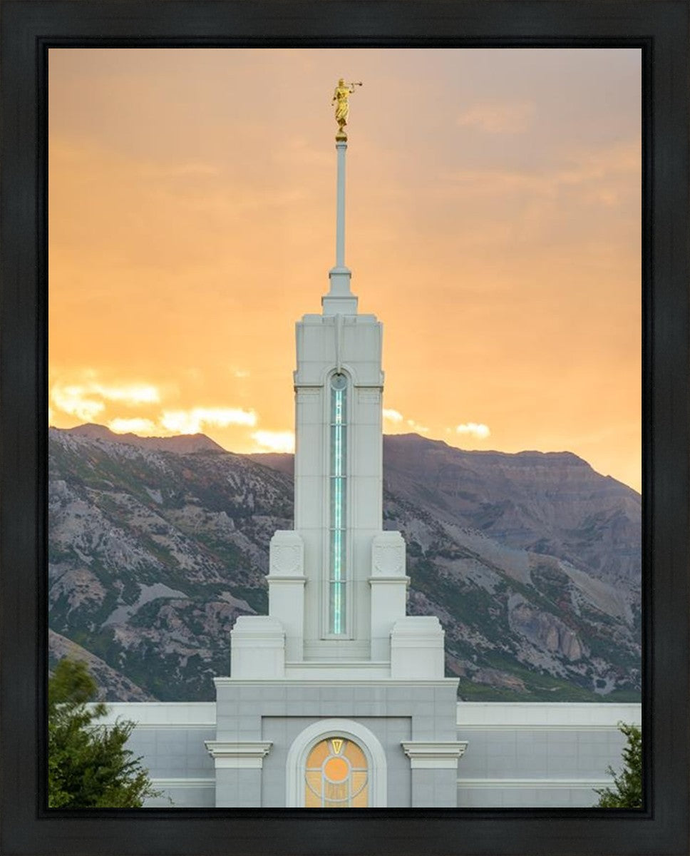 Mount Timpanogos Morning Glory Vertical Gallery Wrap