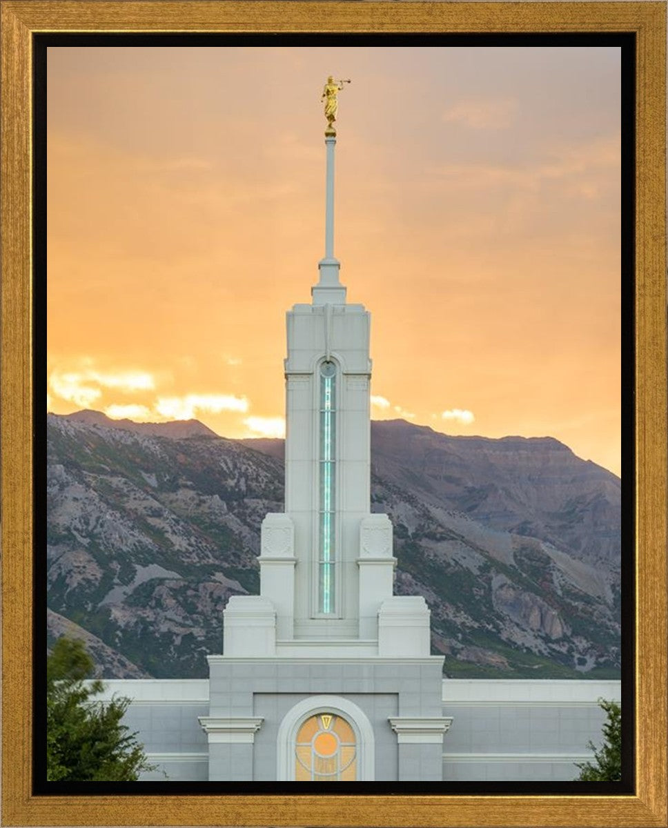 Mount Timpanogos Morning Glory Vertical Gallery Wrap