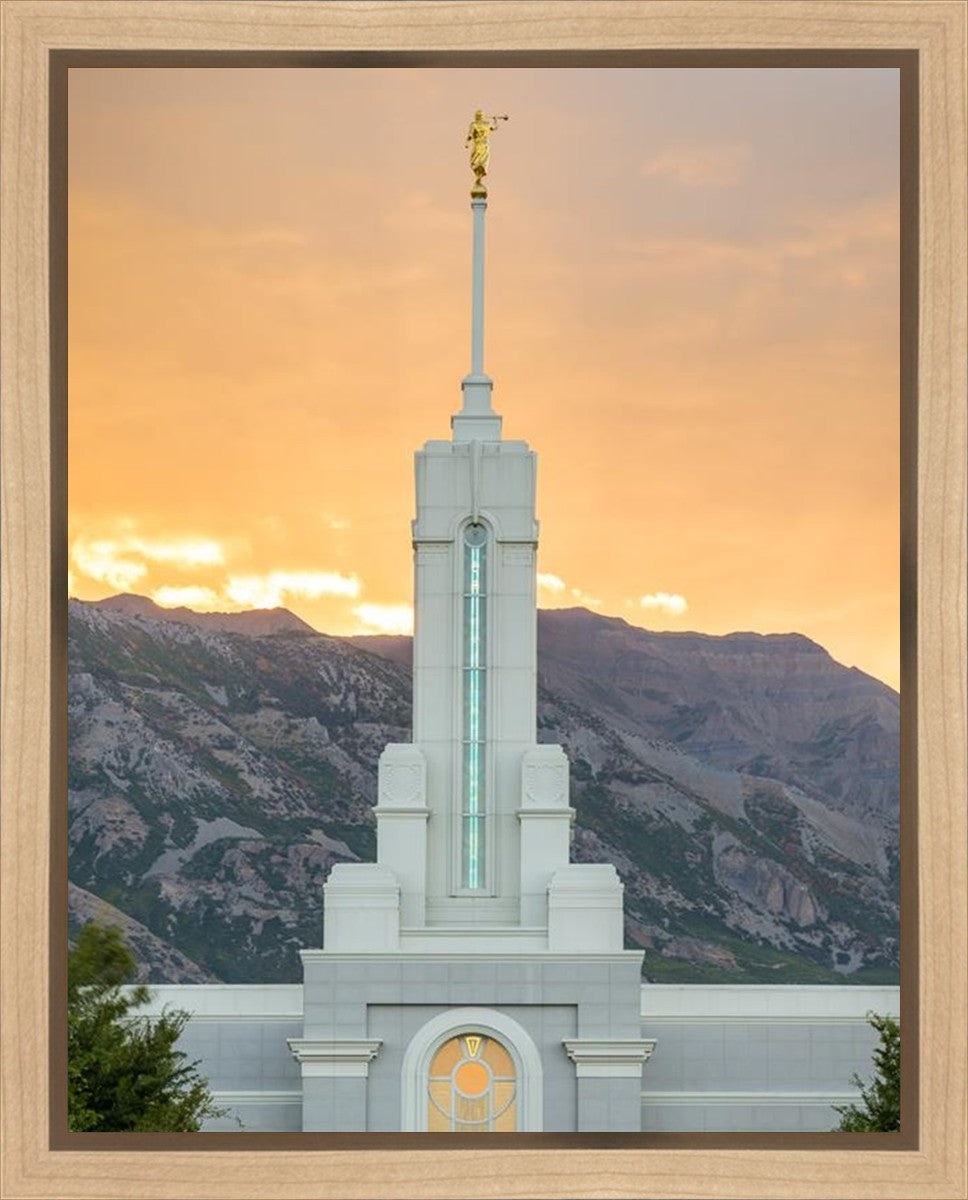 Mount Timpanogos Morning Glory Vertical Gallery Wrap
