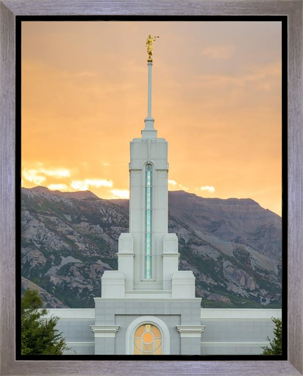 Mount Timpanogos Morning Glory Vertical Gallery Wrap
