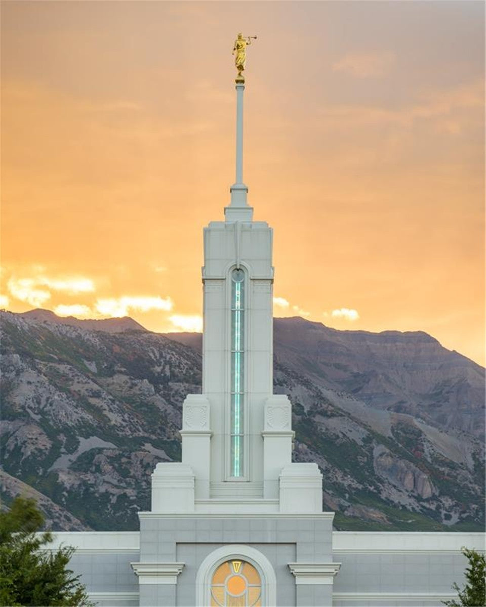 Mount Timpanogos Morning Glory Vertical Gallery Wrap