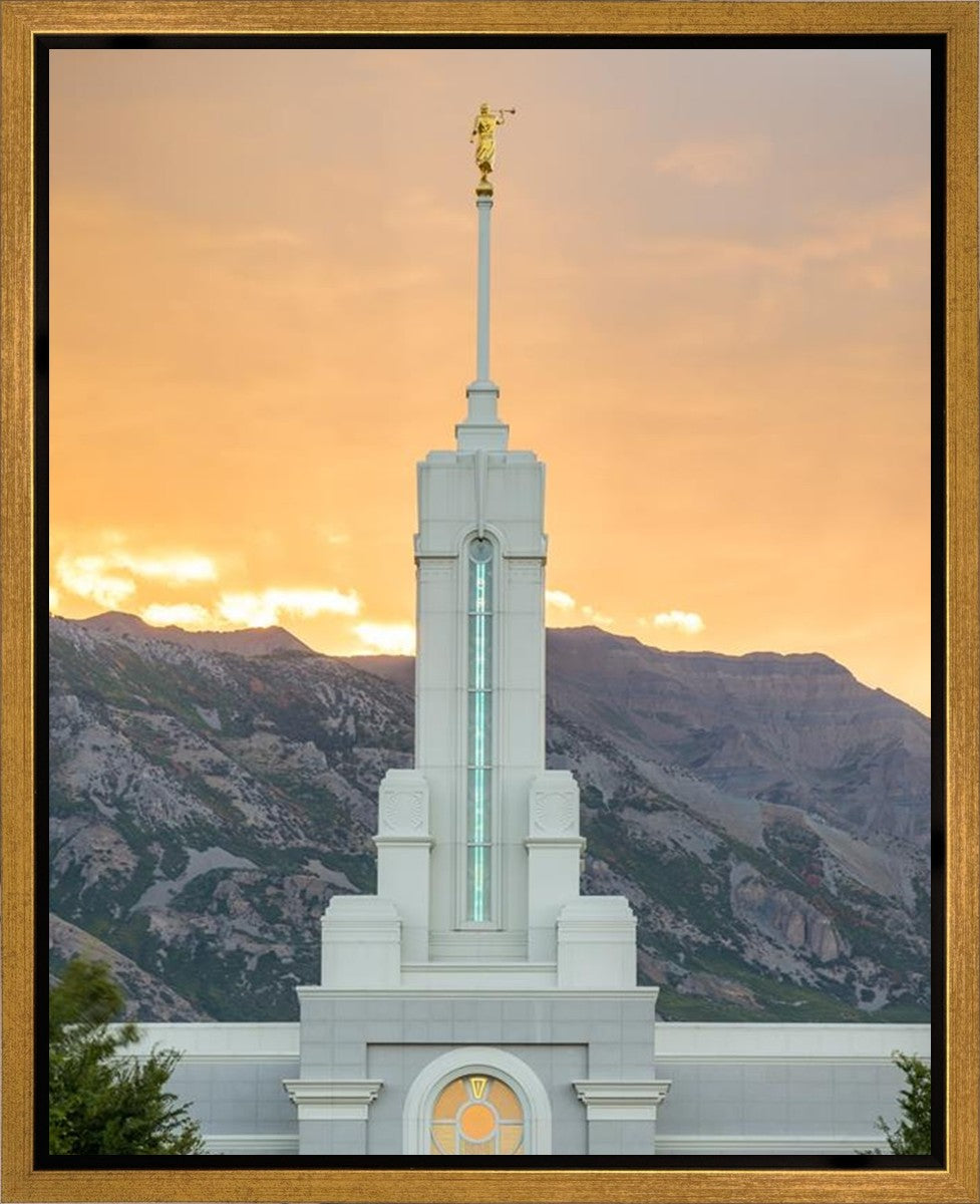 Mount Timpanogos Morning Glory Vertical Gallery Wrap