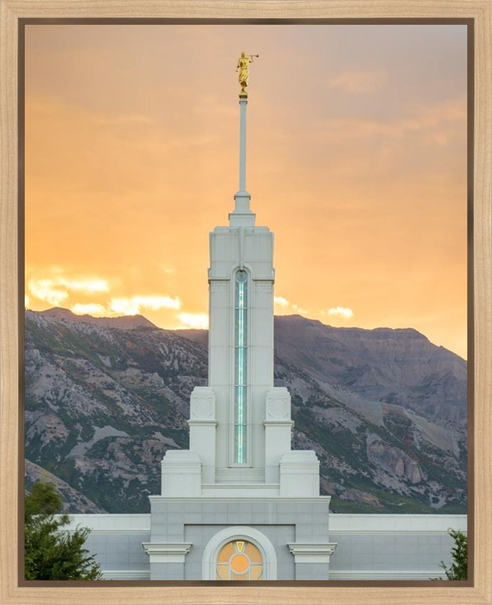 Mount Timpanogos Morning Glory Vertical Gallery Wrap