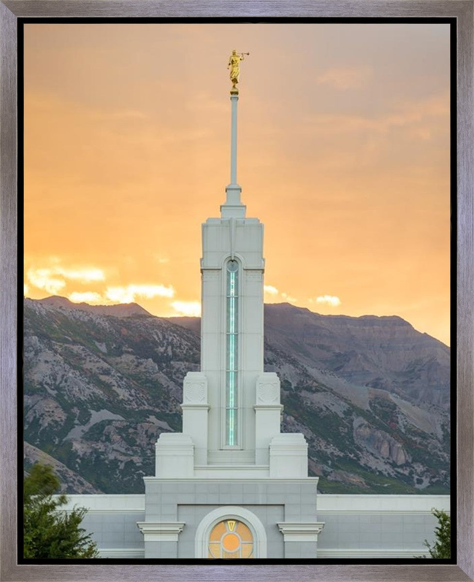 Mount Timpanogos Morning Glory Vertical Gallery Wrap