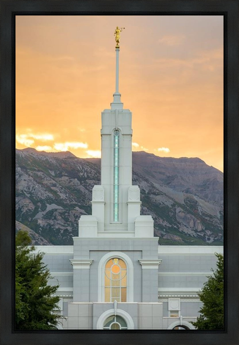 Mount Timpanogos Morning Glory Vertical Gallery Wrap