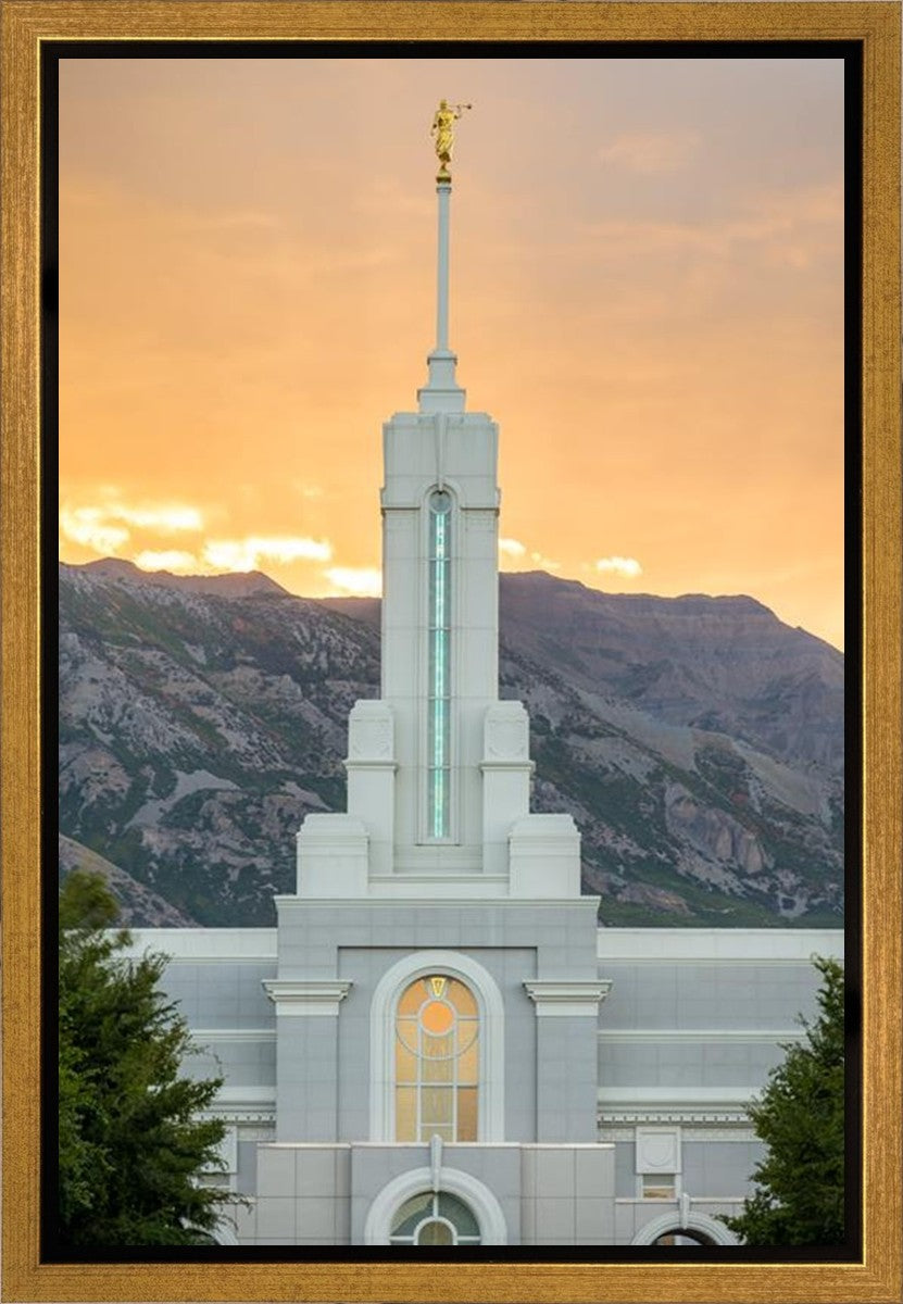 Mount Timpanogos Morning Glory Vertical Gallery Wrap