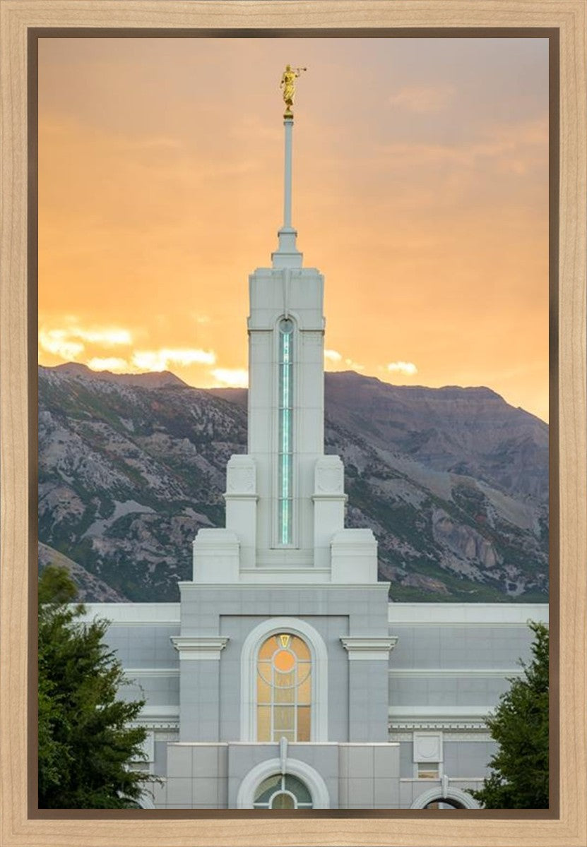 Mount Timpanogos Morning Glory Vertical Gallery Wrap
