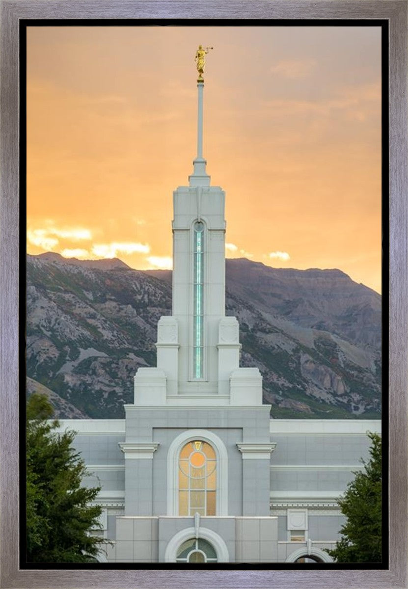 Mount Timpanogos Morning Glory Vertical Gallery Wrap