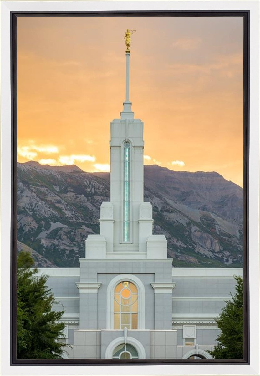 Mount Timpanogos Morning Glory Vertical Gallery Wrap