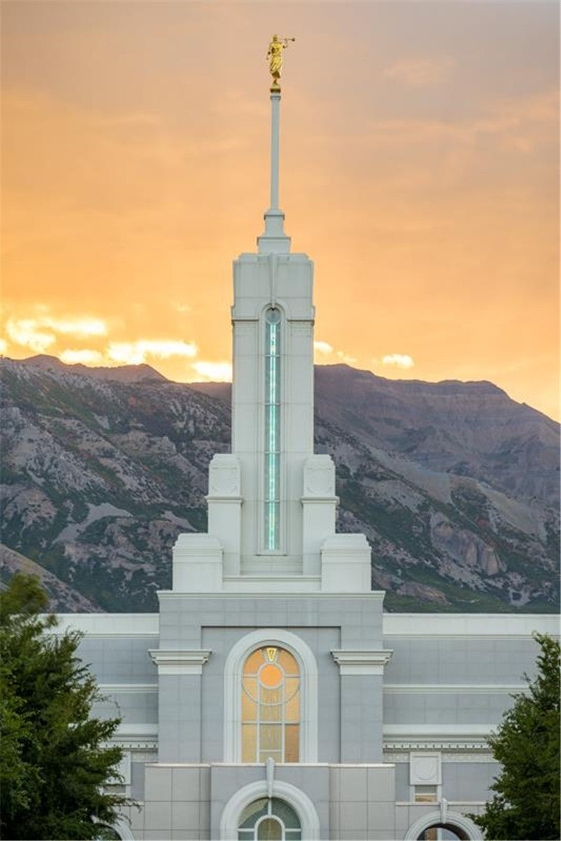 Mount Timpanogos Morning Glory Vertical Gallery Wrap
