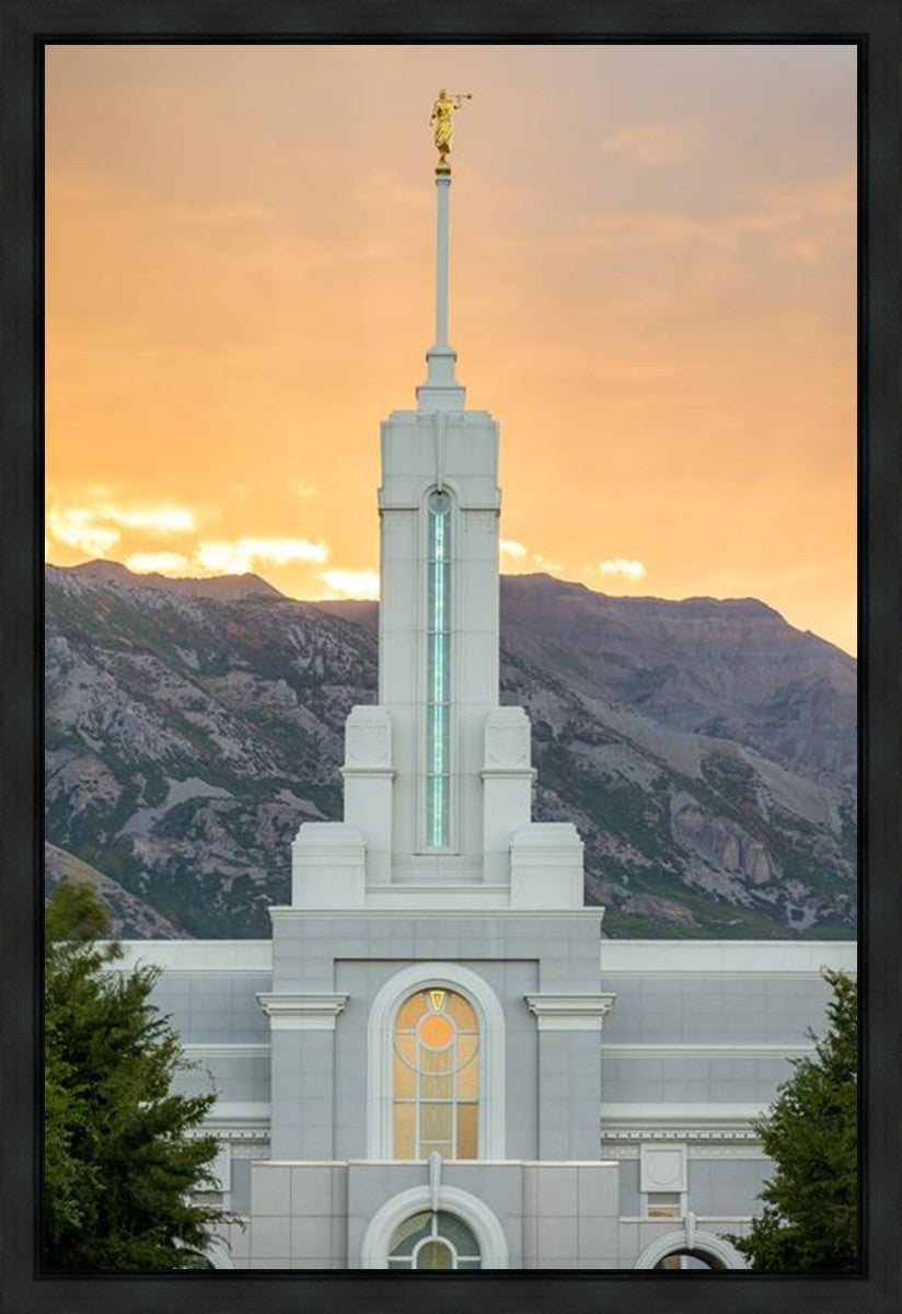 Mount Timpanogos Morning Glory Vertical Gallery Wrap