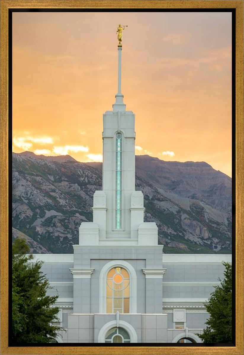 Mount Timpanogos Morning Glory Vertical Gallery Wrap