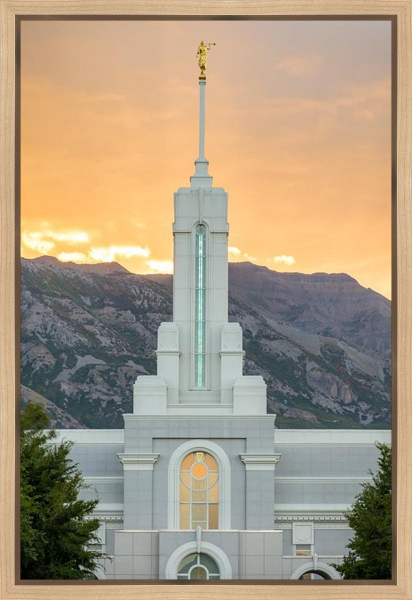 Mount Timpanogos Morning Glory Vertical Gallery Wrap