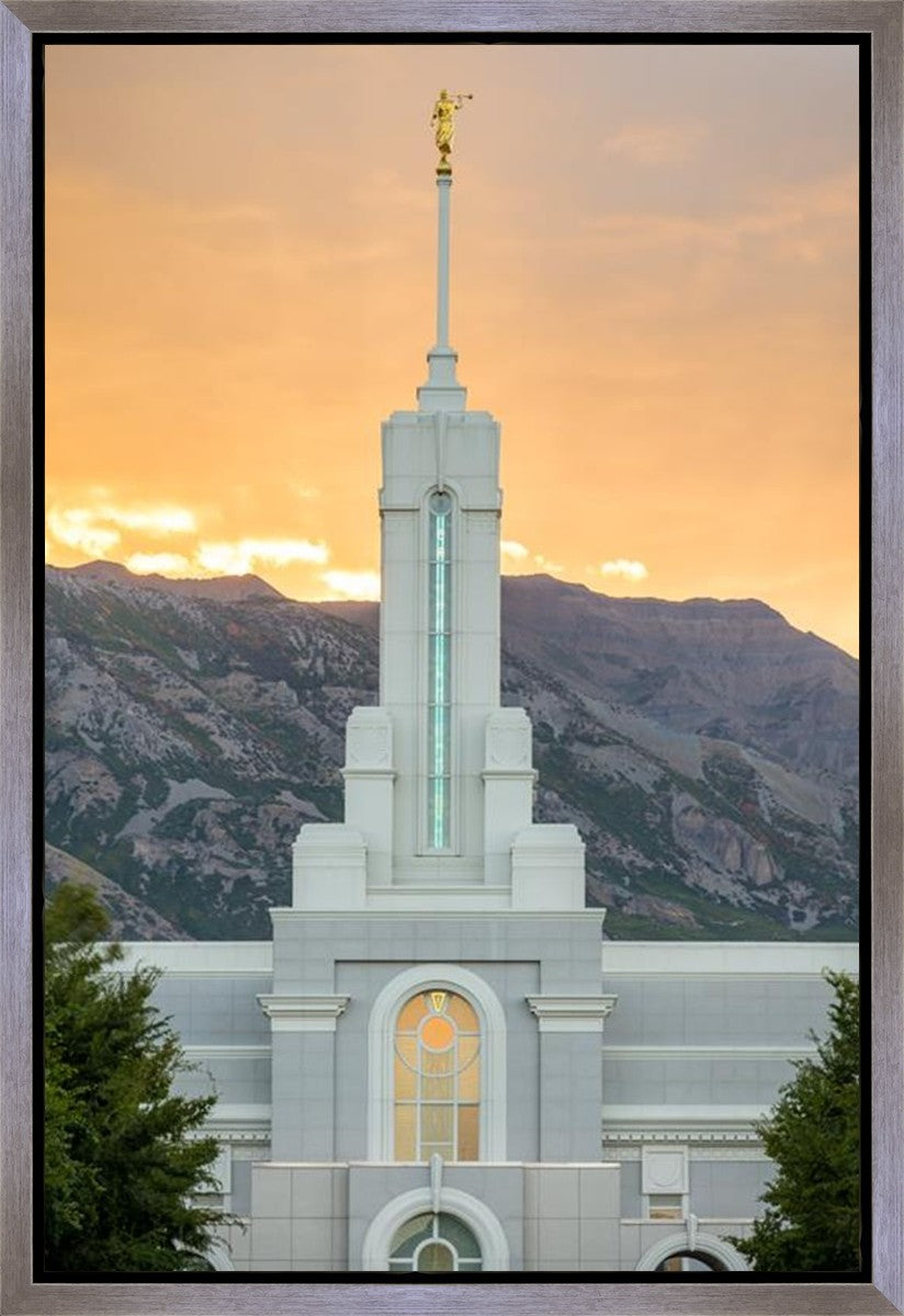 Mount Timpanogos Morning Glory Vertical Gallery Wrap