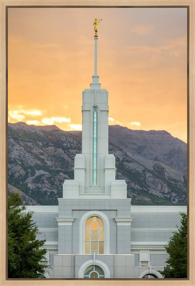 Mount Timpanogos Morning Glory Vertical Gallery Wrap