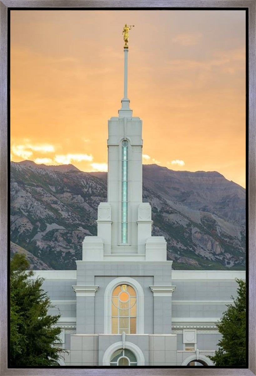 Mount Timpanogos Morning Glory Vertical Gallery Wrap