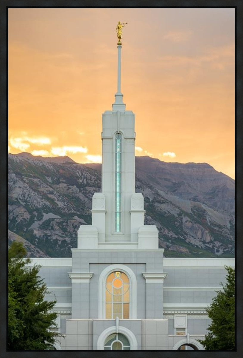 Mount Timpanogos Morning Glory Vertical Gallery Wrap