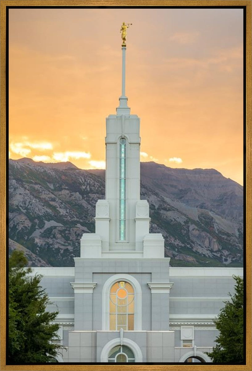 Mount Timpanogos Morning Glory Vertical Gallery Wrap