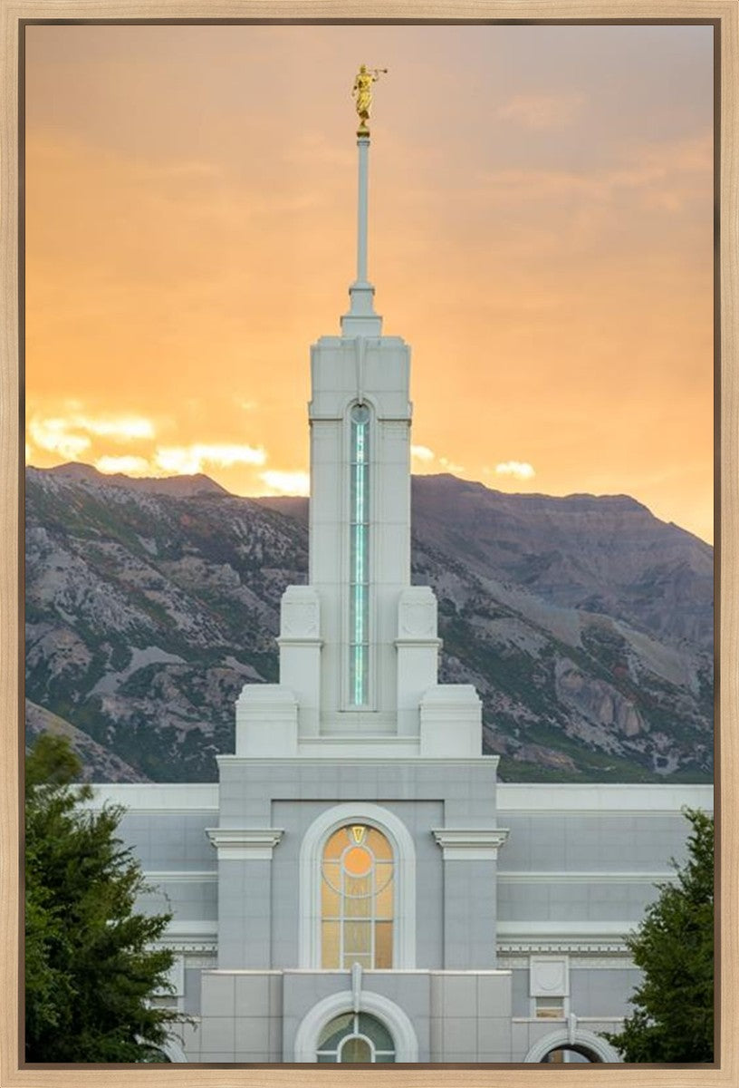 Mount Timpanogos Morning Glory Vertical Gallery Wrap