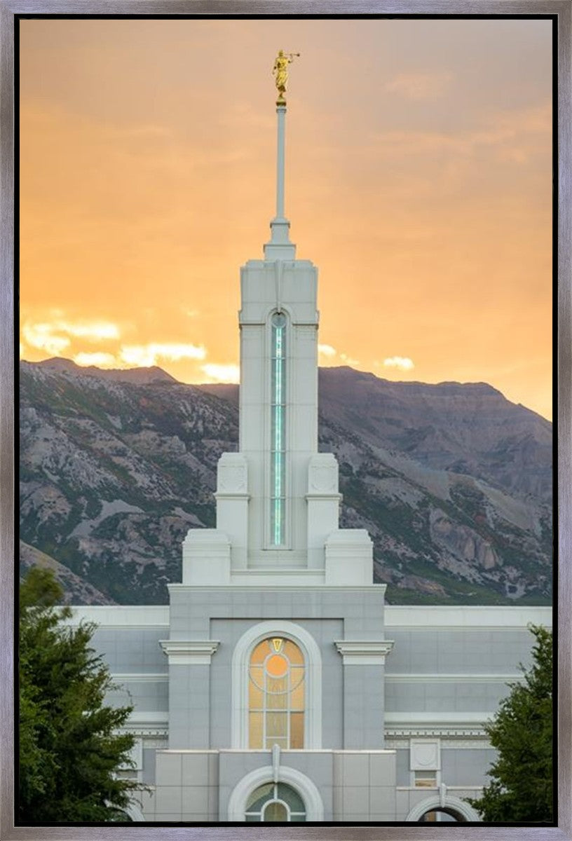 Mount Timpanogos Morning Glory Vertical Gallery Wrap