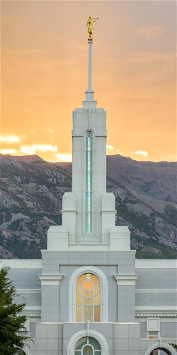 Mount Timpanogos Morning Glory Vertical Gallery Wrap