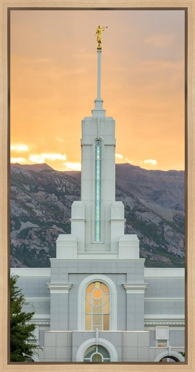 Mount Timpanogos Morning Glory Vertical Gallery Wrap