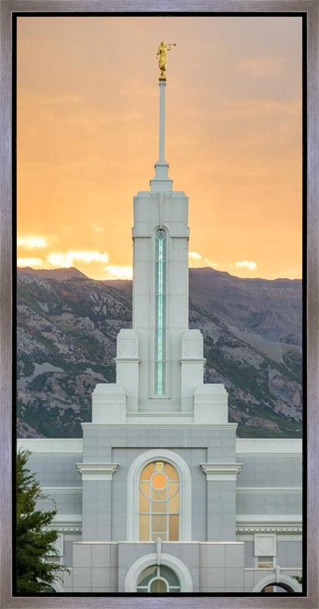 Mount Timpanogos Morning Glory Vertical Gallery Wrap