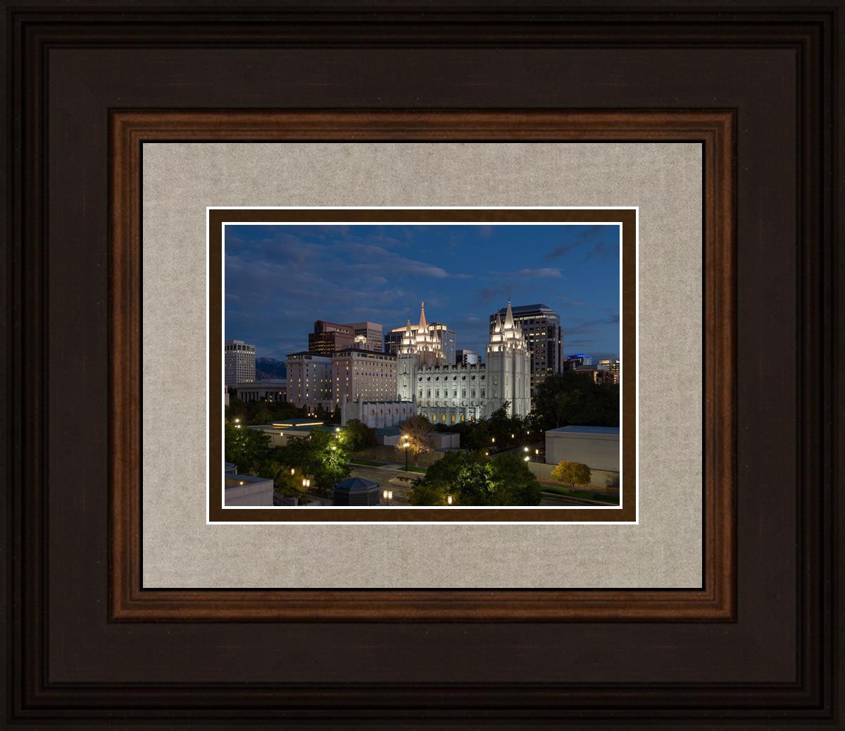 Salt Lake Temple Late Sunset