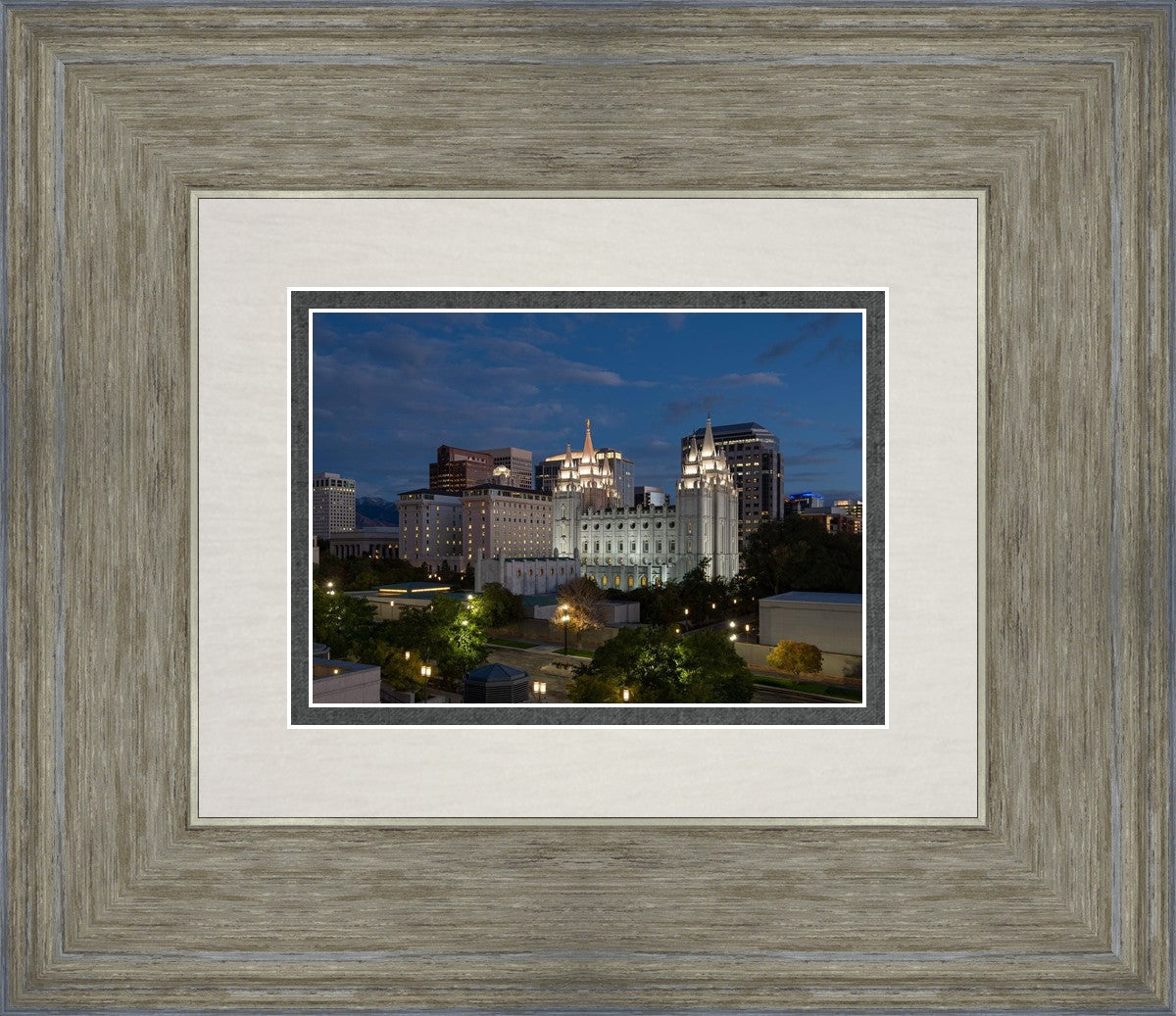 Salt Lake Temple Late Sunset