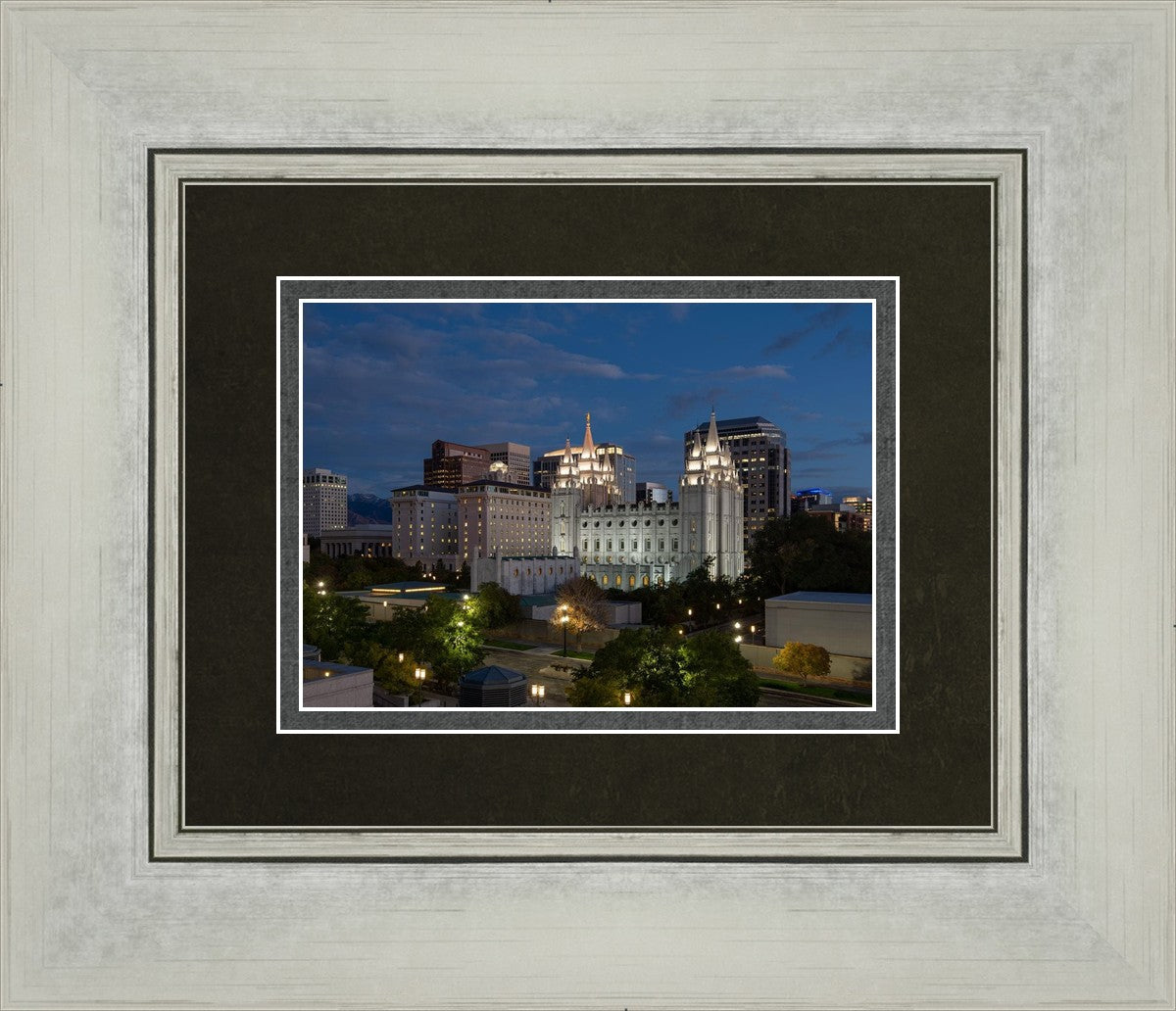 Salt Lake Temple Late Sunset