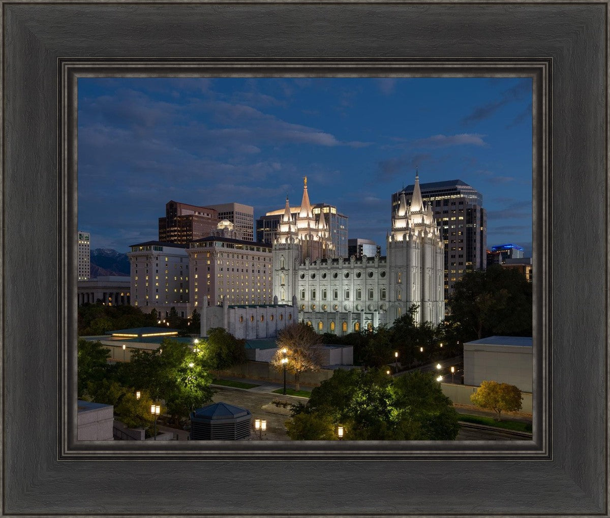 Salt Lake Temple Late Sunset